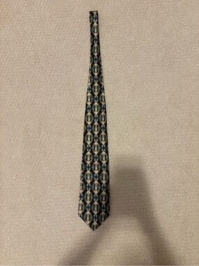 Valentino Pietro Pure Silk Geometric Abstract Tie Made in Italy